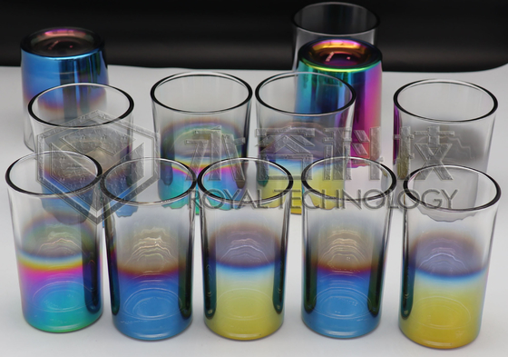 ग्लास कप के लिए पीवीडी एआरसी आयन चढ़ाना मशीन- इंद्रधनुष, हरा, नीला, बैंगनी, सोना, एम्बर रंग