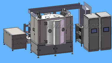 कांस्य रंग मैग्नेट्रॉन स्पटरिंग कोटिंग मशीन, धातु पतला फिल्म आर्क आयन चढ़ाना मशीन
