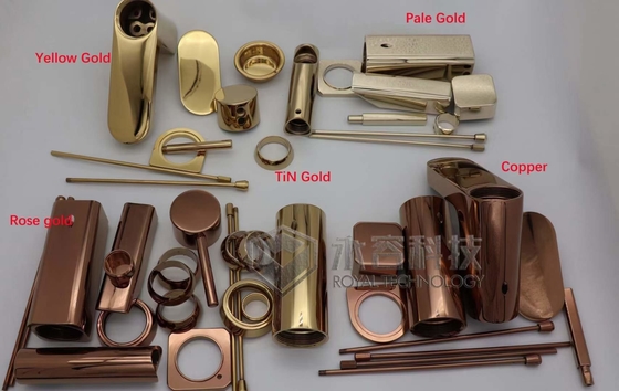 Taps Ware PVD Decorative Coatings ABS Brass And Stainless Steel Zinc Sanitaryware Coatings