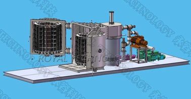 2 - दरवाजे तांबे PVD वैक्यूम कोटिंग मशीन, प्रतिरोध थर्मल फिलामेंट वाष्पीकरण Metallizing प्रणाली