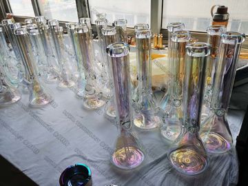 ग्लास पर PVD पतली फिल्म सोना चढ़ाना, ग्लास फूल PVD वैक्यूम चढ़ाना उपकरण, डार्क ग्रे PVD सजावटी कोटिंग
