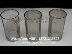 कांच के बर्तनों पर पीवीडी कॉन्यैक रंग की कोटिंग