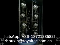 कांच का दीपक- पारदर्शी चांदी का लेप