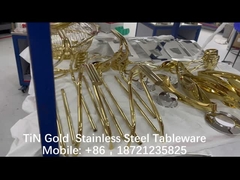 रसोई के बर्तनों के लिए पीवीडी टीआईएन गोल्ड कोटिंग्स, पीवीडी जेआरएन गोल्ड कोटिंग्स